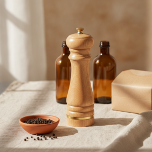 Classic Wood Pepper Grinder